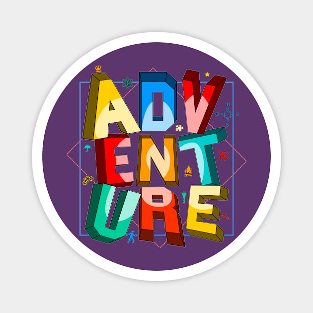 colorful adventure Magnet by hayr pictures